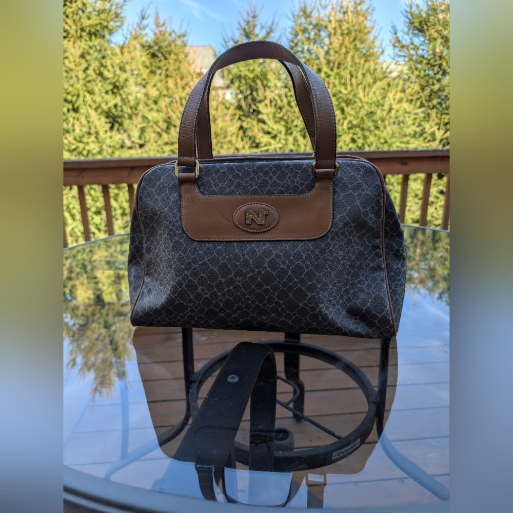 Nina Ricci PVC and Leather Satchel